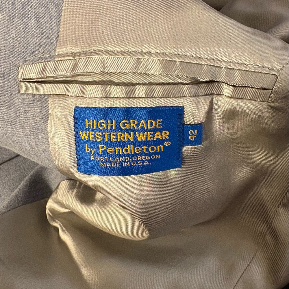 High Grade Western Wear Sports Coat by Pendleton 42R - Picture 7 of 9